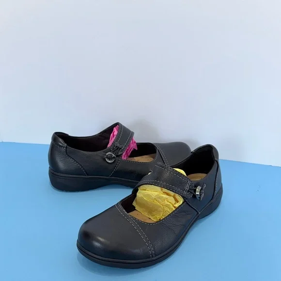 Clarks Women Carleigh Jane Black Leather Mary Jane Shoes Size 9.5 - Picture 16 of 17